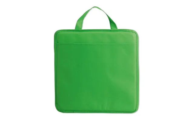 Promotional Non Woven Stadium Cushion Green Custom Branded Merch With Logo For Bulk Corporate Gifts