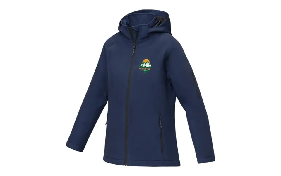 Promotional Notus Women's Padded Softshell Jacket Navy Branded With Your Logo