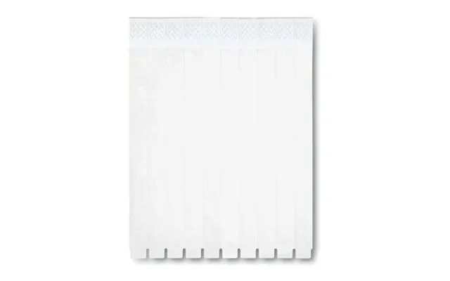 Promotional One Sheet Of 10 Wristbands White Branded With Your Logo