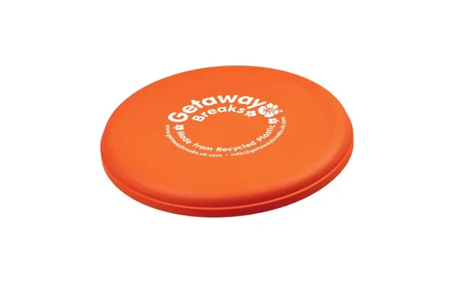 Promotional Orbit Recycled Plastic Frisbee Orange Branded With Your Logo