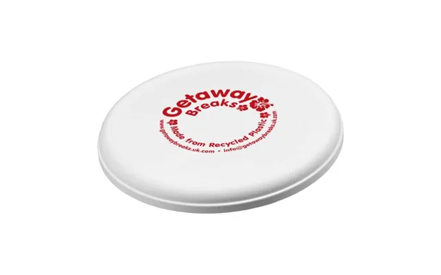 Promotional Orbit Recycled Plastic Frisbee White Not Available Custom Branded Merch With Logo For Bulk Corporate Gifts