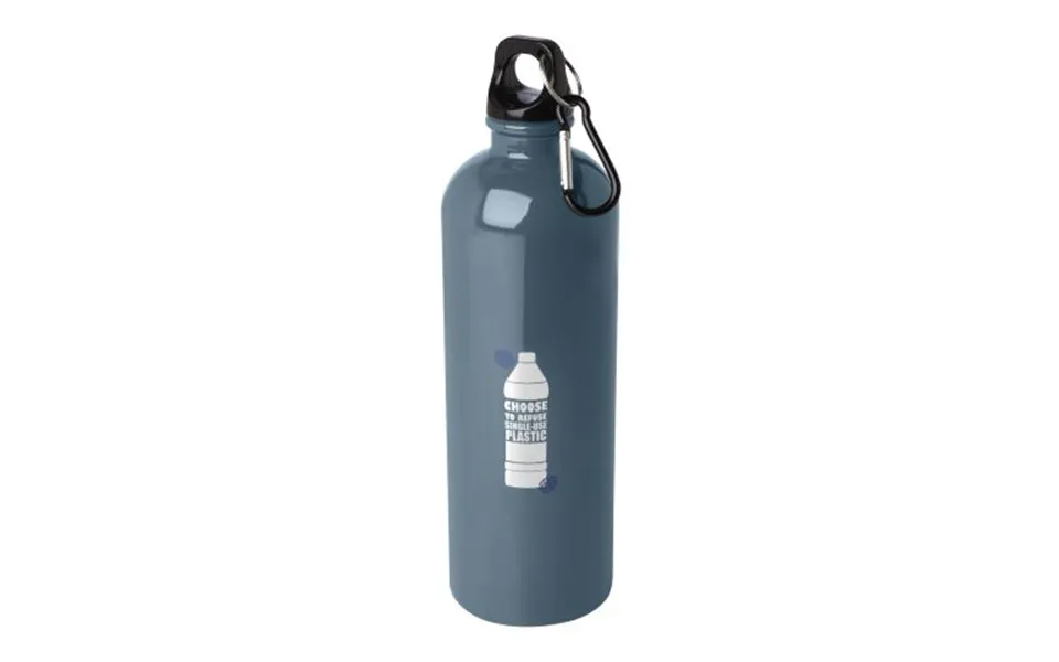 Promotional Oregon 750 Ml Rcs Certified Single Wall Stainless Steel Water Bottle With Carabiner Hale Blue Branded With Y
