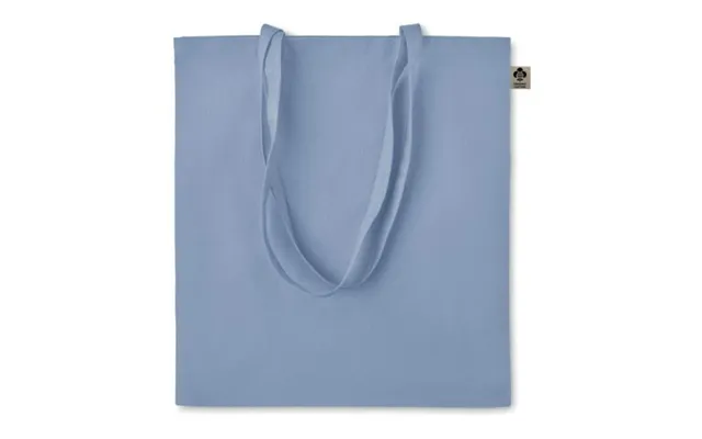 Promotional Organic Cotton Shopping Bag Heaven Blue Branded With Your Logo
