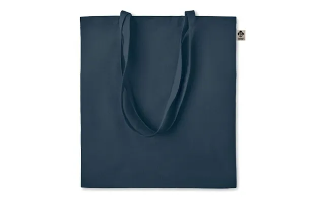 Promotional Organic Cotton Shopping Bag Navy Blue Branded With Your Logo