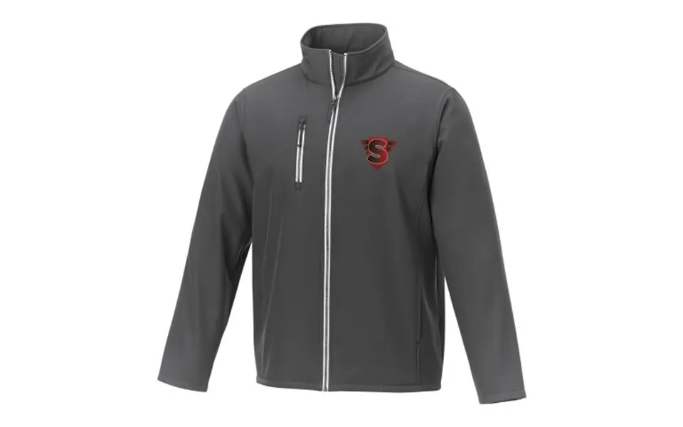 Promotional Orion Men's Softshell Jacket Storm Grey Branded With Your Logo