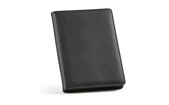 Promotional Orwell A5 Folder Rpu. 64 Fsc Sheet Notepad And Zipper Closure Solid Black Custom Branded Merch With Logo For