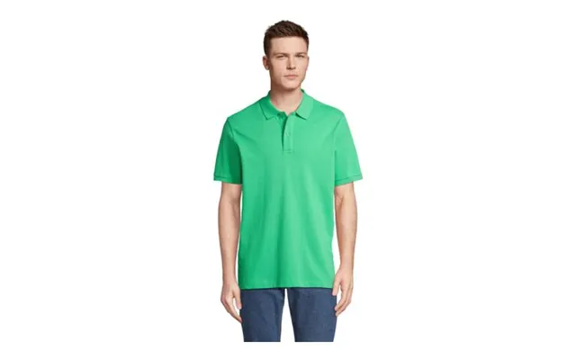 Promotional Pegase Polo Organic 210g Spring Green Branded With Your Logo