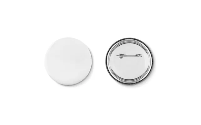 Promotional Pin Button Matt Silver Branded With Your Logo
