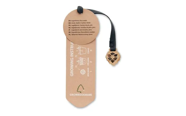 Promotional Pine Tree Bookmark Beige Custom Branded Merch With Logo For Bulk Corporate Gifts