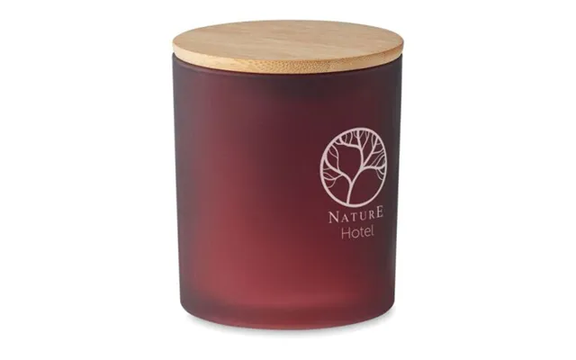 Promotional Plant Based Wax Candle 280 Gr Burgundy Custom Branded Merch With Logo For Bulk Corporate Gifts product image