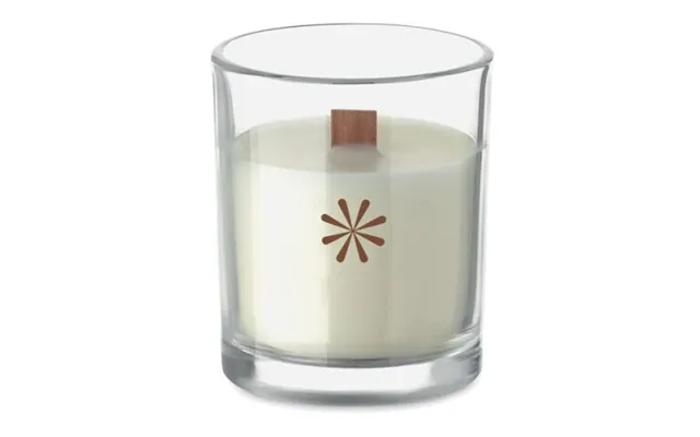 Promotional Plant Based Wax Candle 80 Gr Transparent Custom Branded Merch With Logo For Bulk Corporate Gifts product image