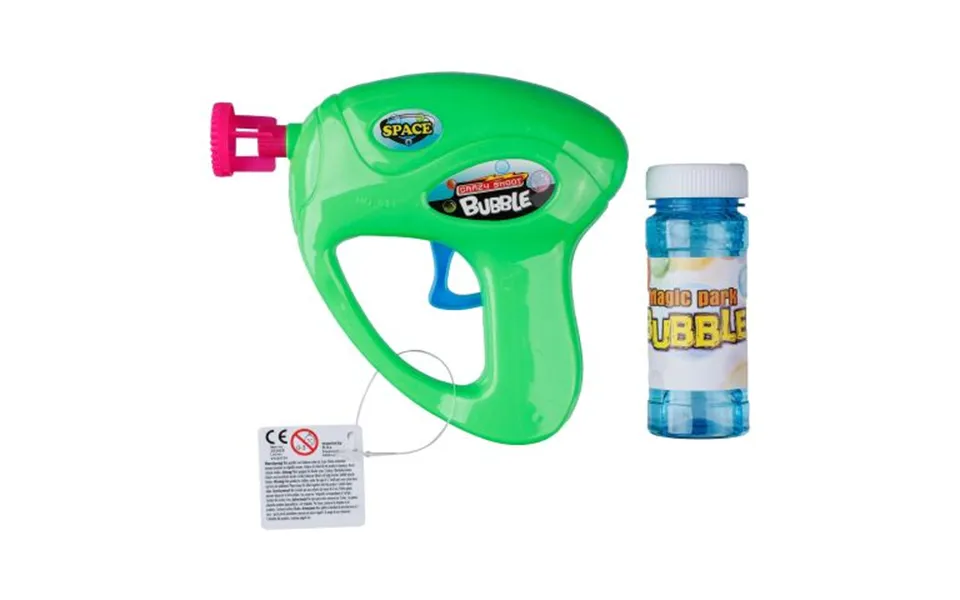 Promotional Plastic Bubble Gun Hallie Light Green Branded With Your Logo