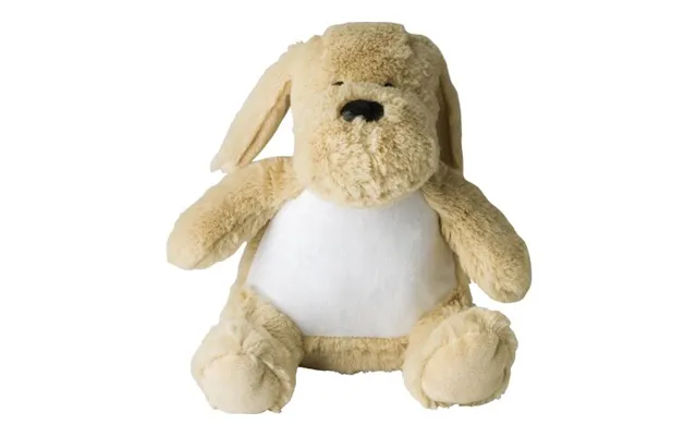 Promotional Plush Toy Dog Hailey Beige Branded With Your Logo