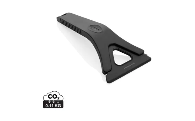 Promotional Polard Rcs Certified Recycled Plastic 3-in-1 Ice Scraper Black Branded With Your Logo