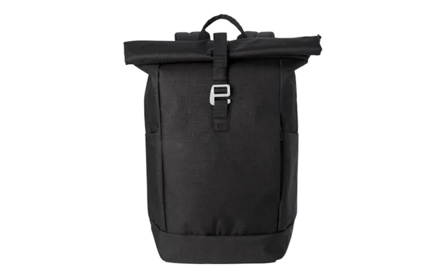 Promotional Polyester 600d Rolltop Backpack Oberon Black Branded With Your Logo