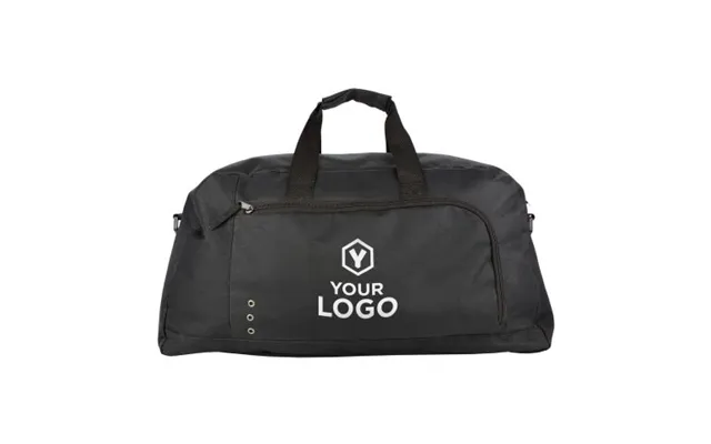 Promotional Polyester 600d Sports Bag Antoinette Black Branded With Your Logo