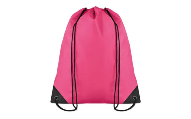 Promotional Polyester Drawstring Bag 190t Fuchsia Branded With Your Logo