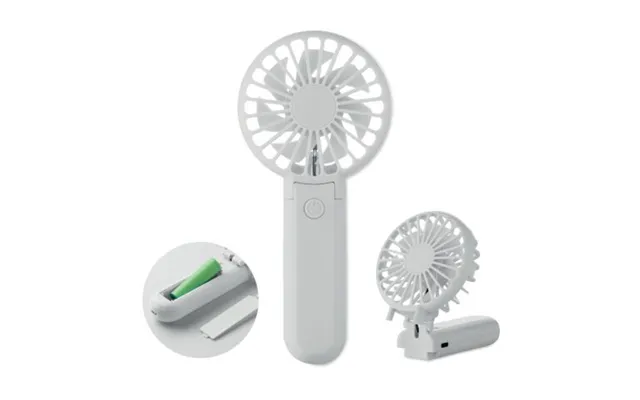 Promotional Portable Foldable Fan White Custom Branded Merch With Logo For Bulk Corporate Gifts