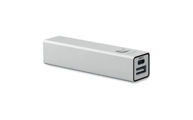 Promotional Power Bank 2600 Mah Matt Silver Branded With Your Logo