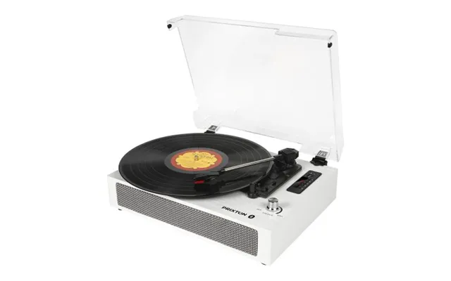 Promotional Prixton Studio Deluxe Turntable And Music Player White Branded With Your Logo