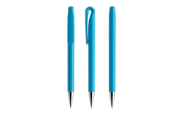 Promotional Prodir Ds1 Twist Ballpoint Pen Polished Light Blue Branded With Your Logo