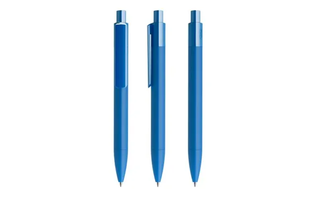 Promotional Prodir Ds4 Push Ballpoint Pen Soft Touch Blue Branded With Your Logo