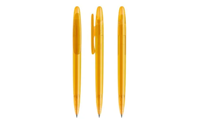 Promotional Prodir Ds5 Twist Ballpoint Pen Frosted Yellow Branded With Your Logo