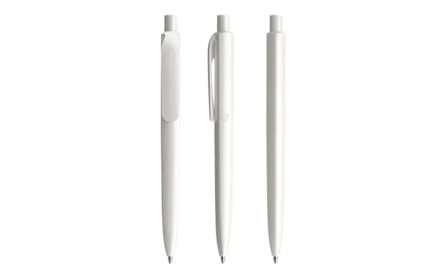 Promotional Prodir Ds8 Push Ballpoint Pen Polished White Branded With Your Logo