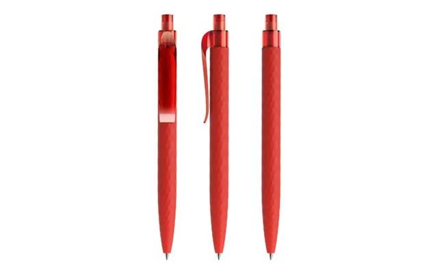 Promotional Prodir Qs01 Push Ballpoint Pen Soft Touch Red Branded With Your Logo product image