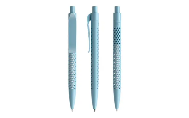 Promotional Prodir Qs40 Push Ballpoint Pen True Biotic Light Blue Branded With Your Logo