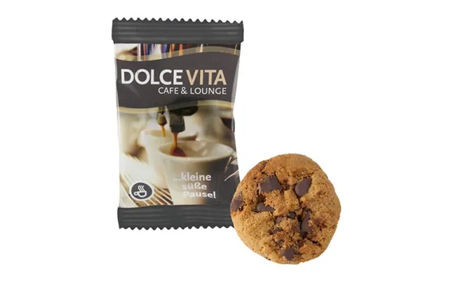 Promotional Product Cookie White With Custom Logo Print 11% Milk And 29% Dark Chocolate Chips Christmas Corporate Gift
