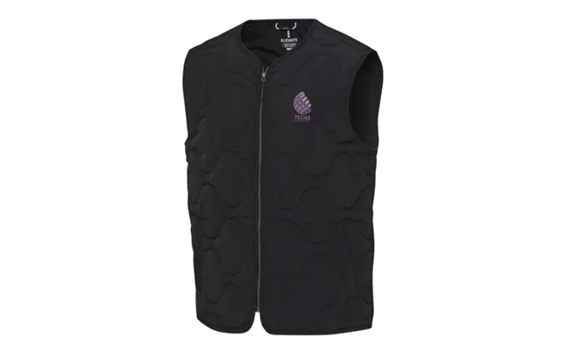Promotional Quartz Grs Recycled Unisex Quilted Bodywarmer Solid Black Branded With Your Logo product image