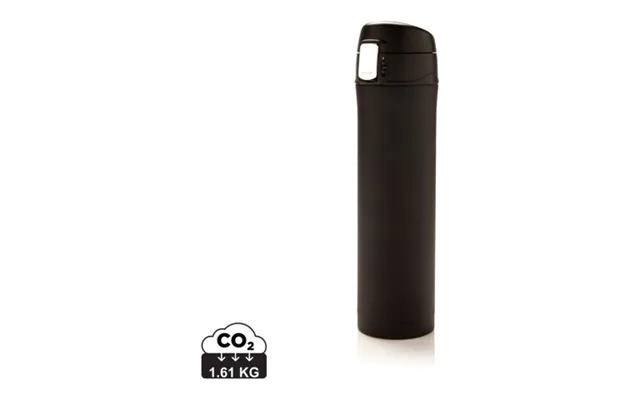 Promotional Rcs Re-steel Easy Lock Vacuum Flask Black Branded With Your Logo