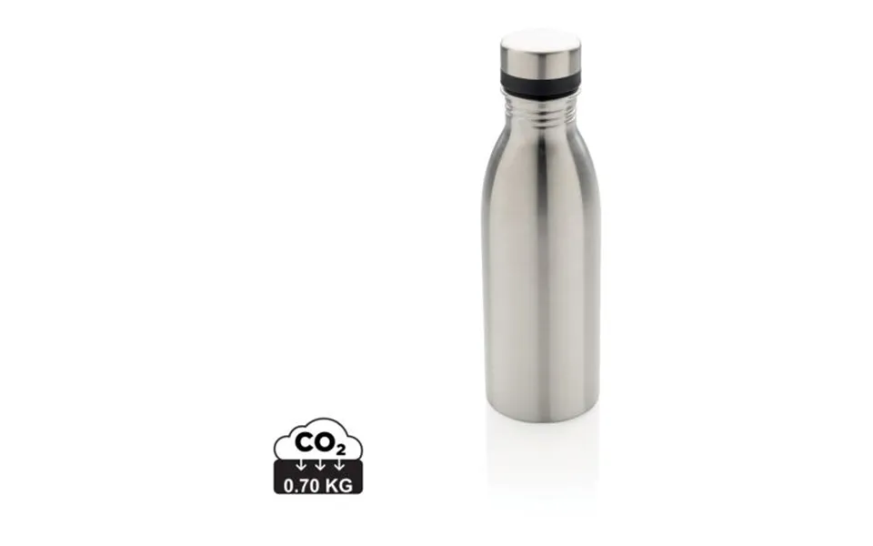 Promotional Rcs Recycled Stainless Steel Deluxe Water Bottle Silver Branded With Your Logo