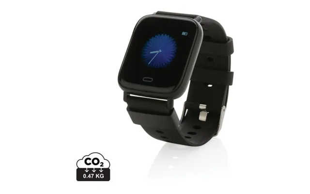 Promotional Rcs Recycled Tpu Fit Watch Black Custom Branded Merch With Logo For Bulk Corporate Gifts