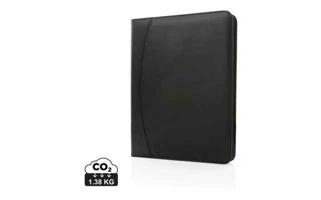 Promotional Rcs Rpu Deluxe Tech Portfolio With Zipper Black Branded With Your Logo