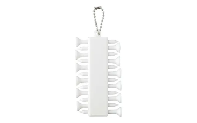 Promotional Recycled Abs Golf Tee Set Aveline White Custom Branded Merch With Logo For Bulk Corporate Gifts