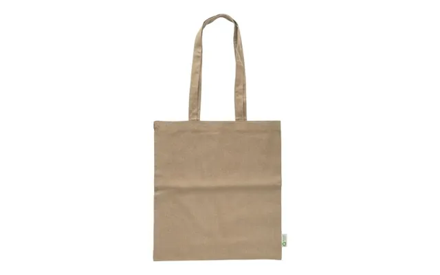 Promotional Recycled Cotton Shopping Bag 120 Gsm Elara Khaki Branded With Your Logo
