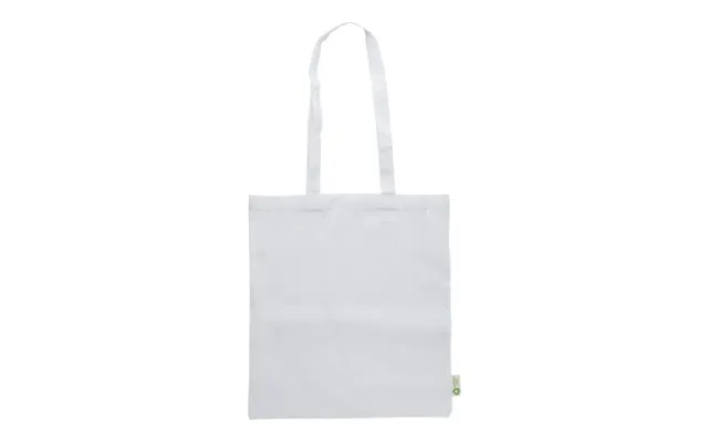 Promotional Recycled Cotton Shopping Bag 120 Gsm Elara White Branded With Your Logo