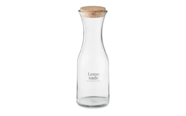 Promotional Recycled Glass Carafe 1l Transparent Branded With Your Logo