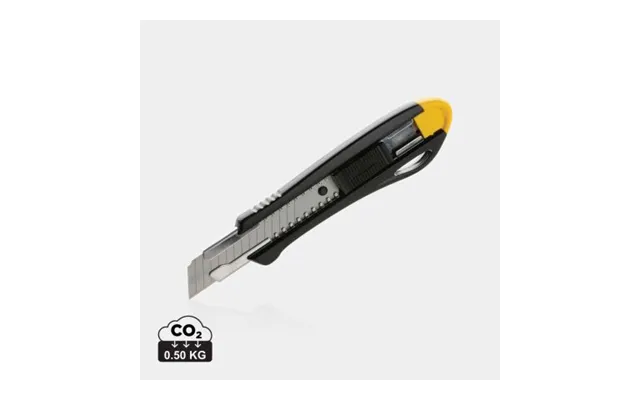 Promotional Refillable Rcs Recycled Plastic Professional Knife Yellow Branded With Your Logo