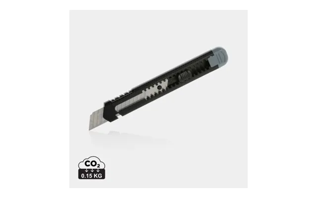Promotional Refillable Rcs Recycled Plastic Snap-off Knife Grey Branded With Your Logo