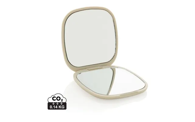 Promotional Reflecta Rcs Recycled Plastic Make-up Mirror Beige Branded With Your Logo product image