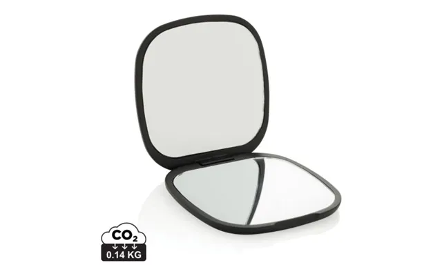 Promotional Reflecta Rcs Recycled Plastic Make-up Mirror Black Branded With Your Logo product image