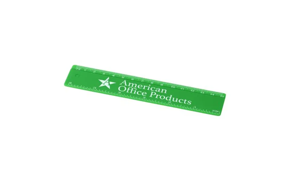 Promotional Renzo 15 Cm Plastic Ruler Green Branded With Your Logo