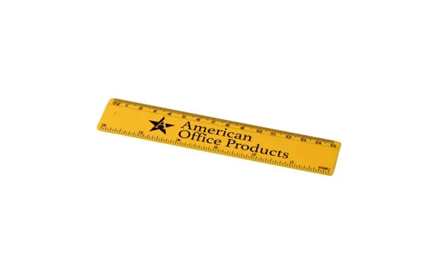 Promotional Renzo 15 Cm Plastic Ruler Yellow Branded With Your Logo