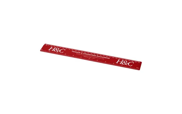 Promotional Renzo 30 Cm Plastic Ruler Red Not Available Custom Branded Merch With Logo For Bulk Corporate Gifts