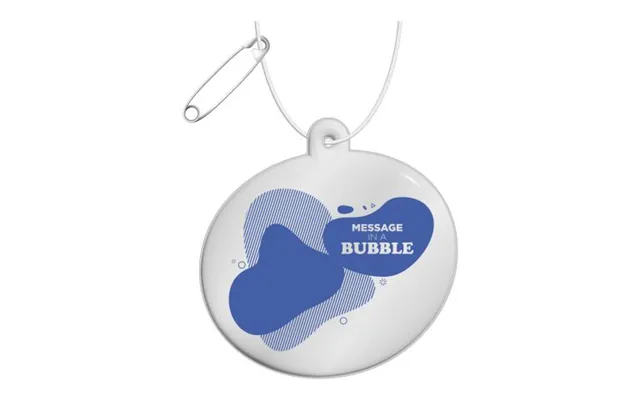 Promotional Rfx Round Reflective Tpu Hanger White Branded With Your Logo
