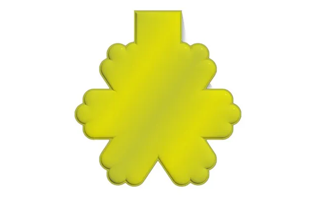 Promotional Rfx Snowflake Reflective Tpu Magnet Neon Yellow Branded With Your Logo