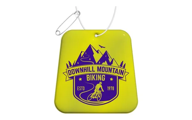 Promotional Rfx Trapezium Reflective Tpu Hanger Neon Yellow Branded With Your Logo